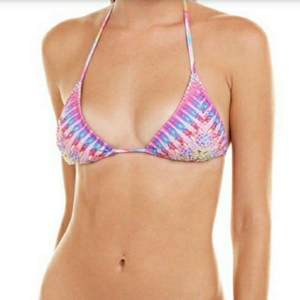 NWT RARE PILYQ beaded SM bikini top, $84.00